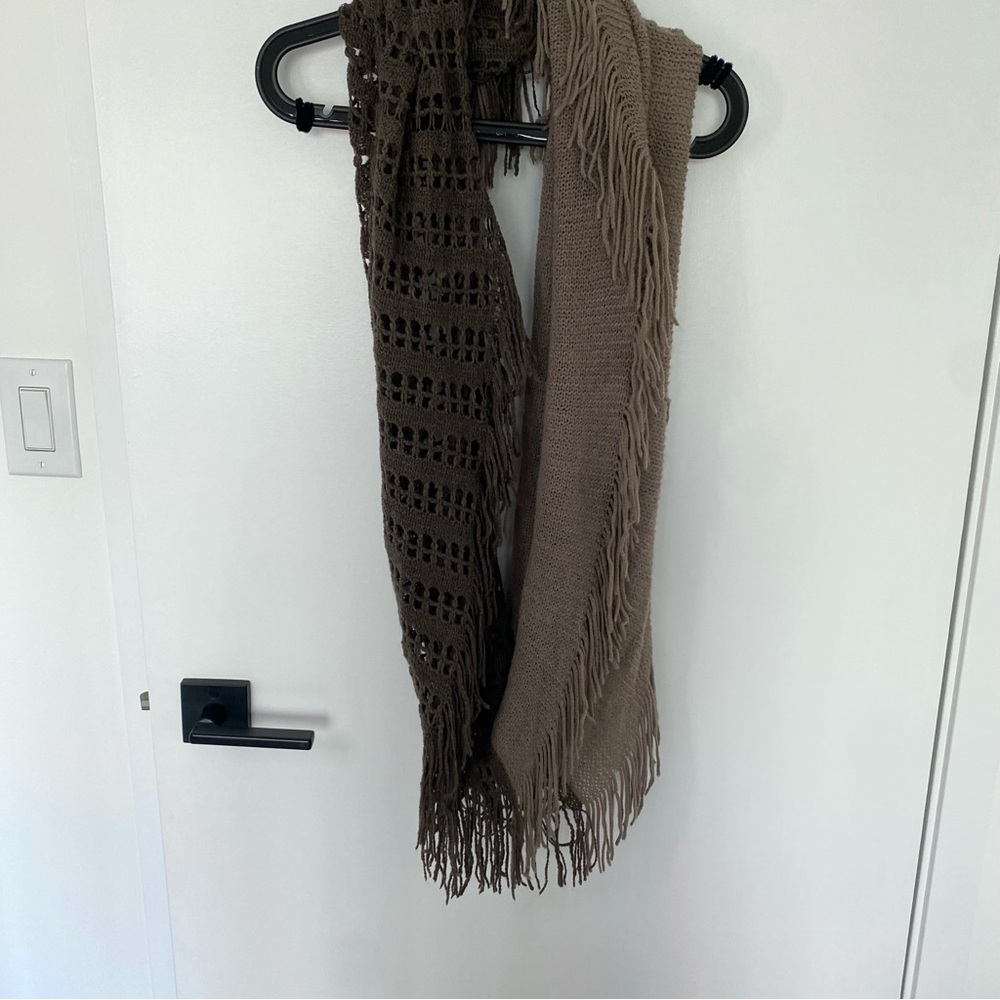 Dual Texture Infinity Scarf - Picture 2 of 5